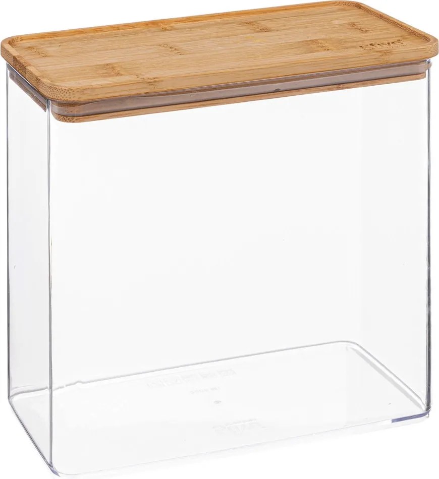 Liszttartó cukor só 3l +bambusz fedél