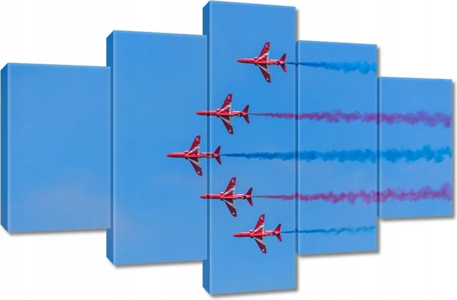 Vászonkép 120x80 Repülőgépek bemutató