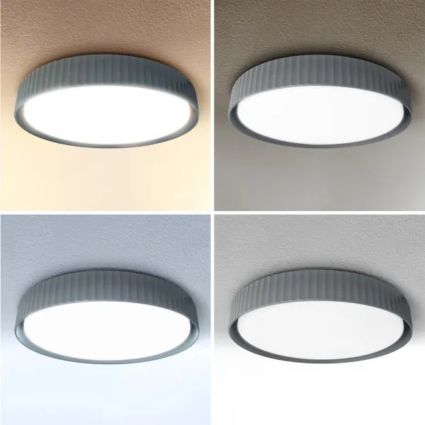 Brilagi - LUCIA LED dimmelhető mennyezeti lámpatest LED/48W/230V Ø 41 cm szürke + távirányító