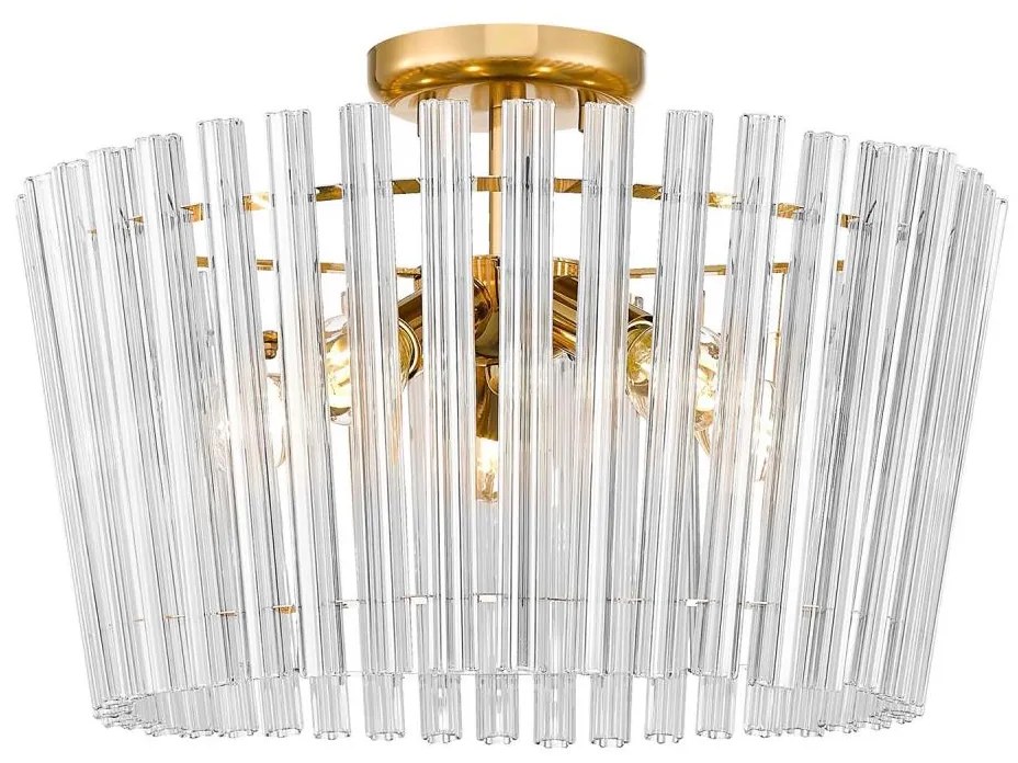 Zuma Line C0547-05H-F9AC - Felületre szerelhető csillár BACH 5xE14/40W/230V arany