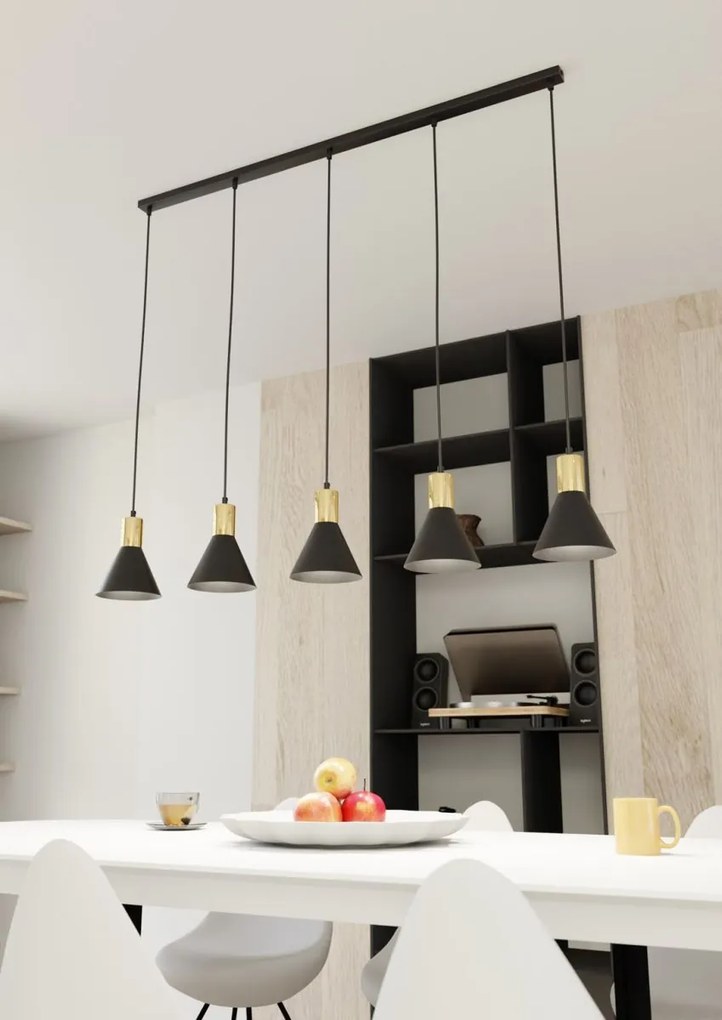 Emibig modern függeszték rosa fekete arany emi1388/5