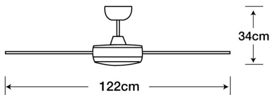Lucci air 212899 - MOONAH LED dimmelhető ventilátor 1xGX53/21W/230V fekete + DO