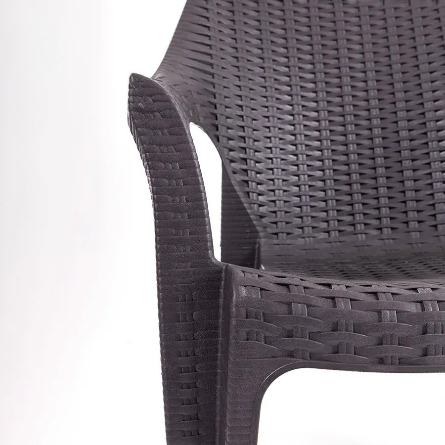 Taranto 4 személyes kerti bútorszett Antracit-bar N