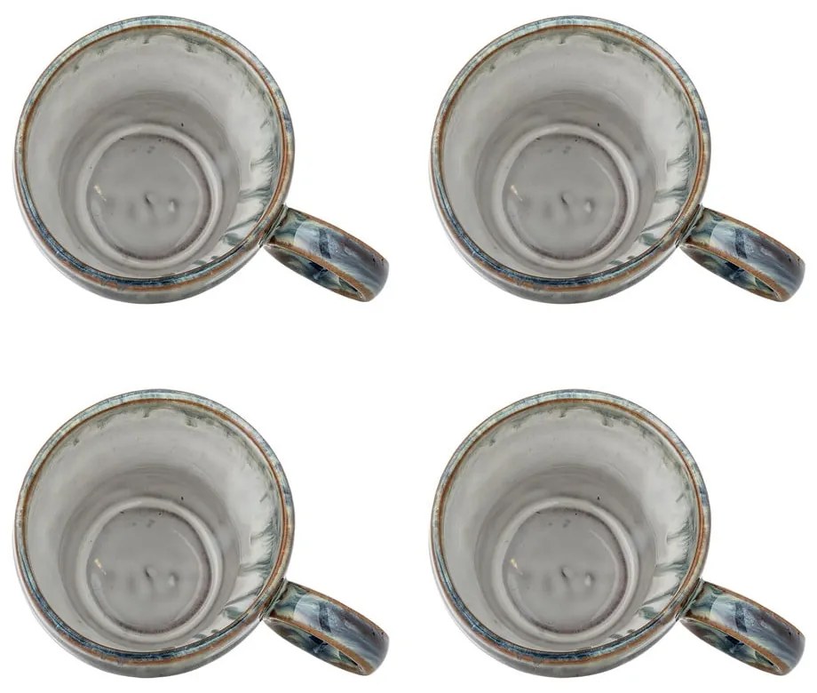 Kék kőedény csésze szett 4 db-os 300 ml Nigel – Bloomingville