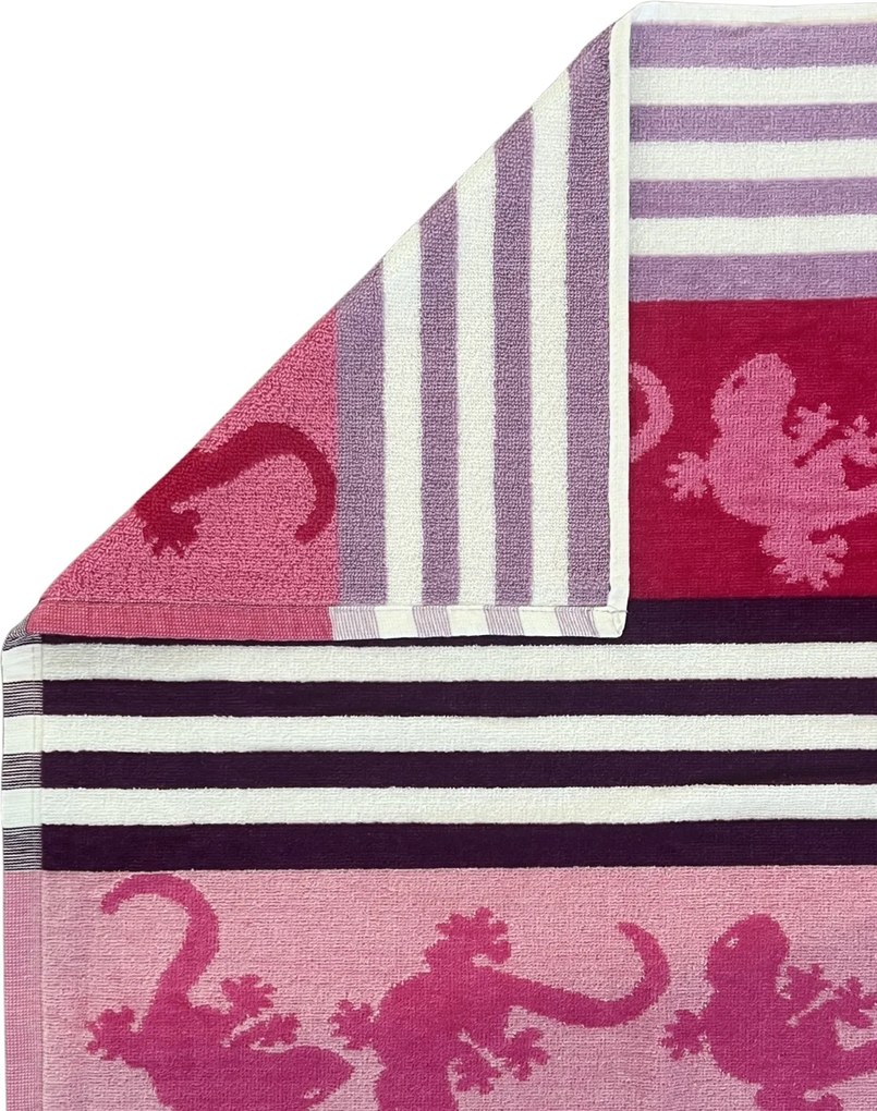 CRAZY GEKKO Strandtörölköző lila 165x90cm