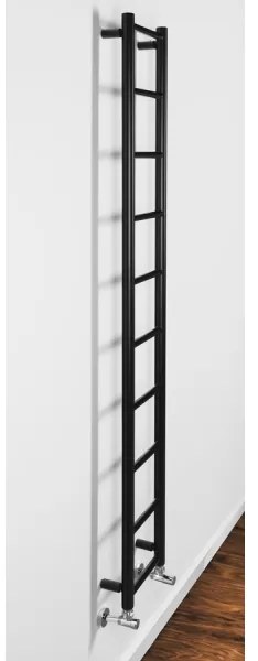 Sapho - Fürdőszobai radiátor DINA 282W 25x168 cm matt fekete