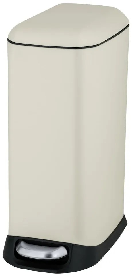 Krémszínű acél pedálos szemetes 20 l Design – Wenko