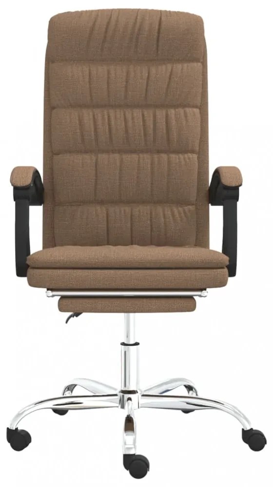 vidaXL barna szövet dönthető irodaszék