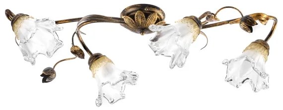 ONLI - Mennyezeti lámpatest ARIANNA 4xE14/6W/230V bronz