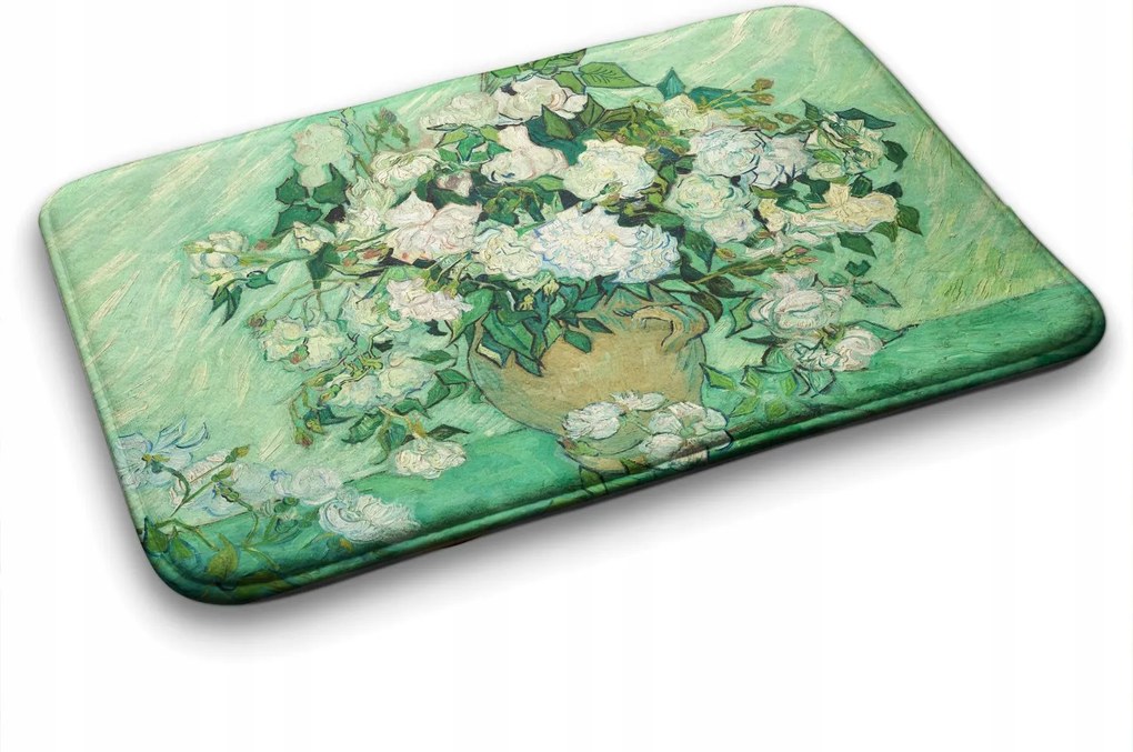 Puha szőnyeg Modern mintás Van Gogh Rózsa 75x45