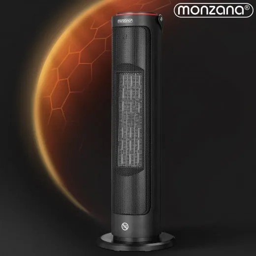 monzana® Kerámia fűtőtest 2000W - fekete