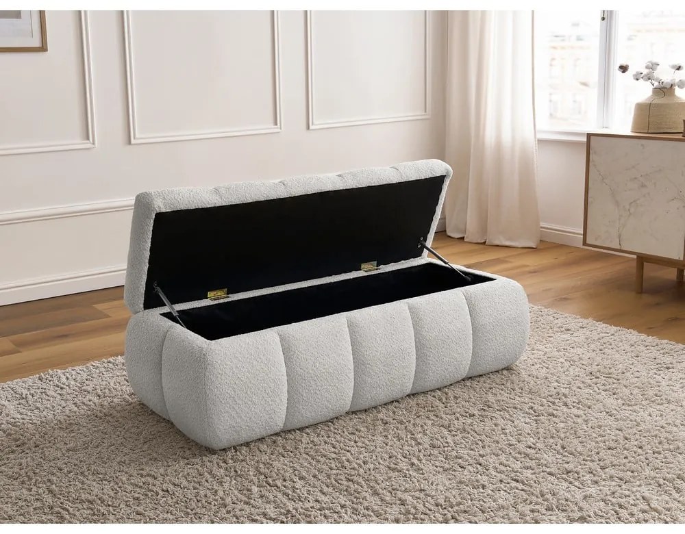 Világosszürke buklé pad – Bobochic Paris