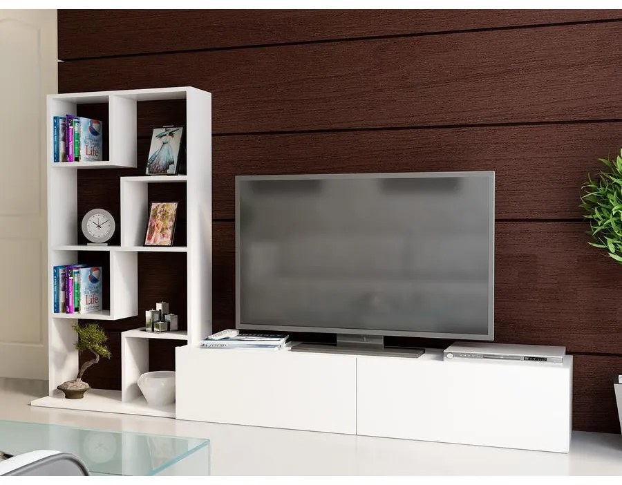 TV szekrény Bare - White