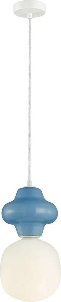 Italux modern függeszték latera fehér matt fehér kék opál itxpnd-94331-1l-blu