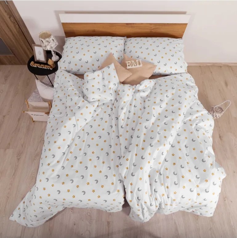 EMI Moonlight pamut ágyneműhuzat, Gyerekgarnitúra 90x130 + 45x65