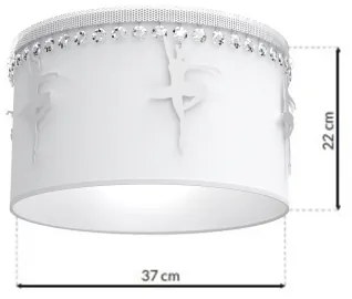 Gyerek mennyezeti lámpa BALLET 1xE27/60W/230V