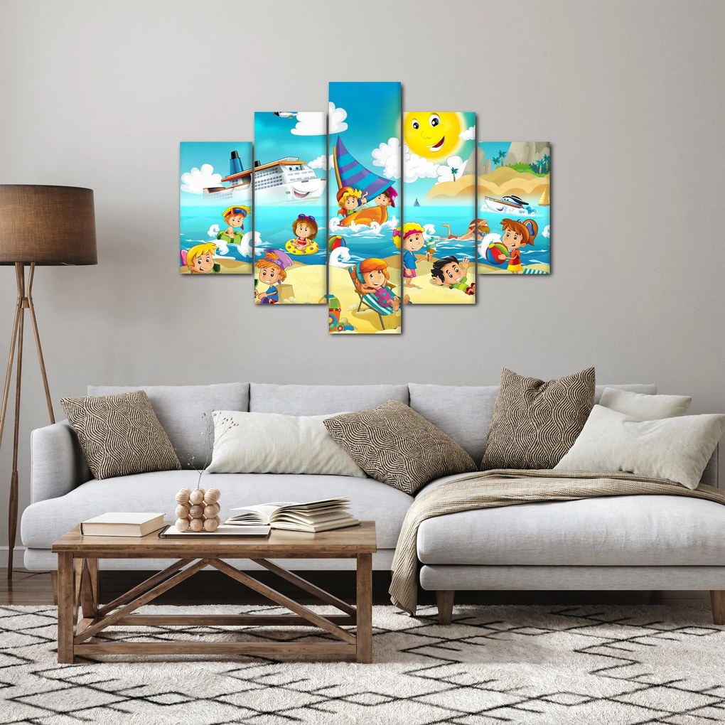 Kép - Egy nap a tengerparton (150x105 cm)
