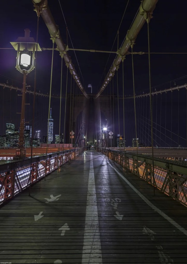 Poszter 29,7x42cm Brooklyn híd New Yorkban, Assaf Frank