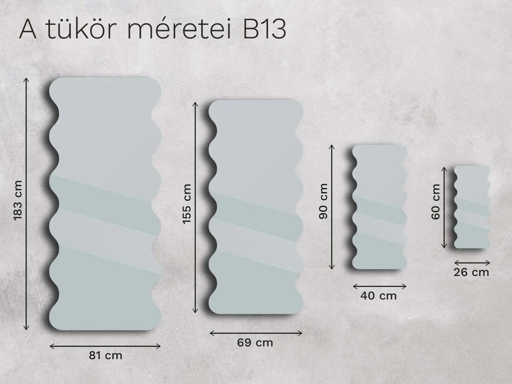 Base tükör B13 26×60