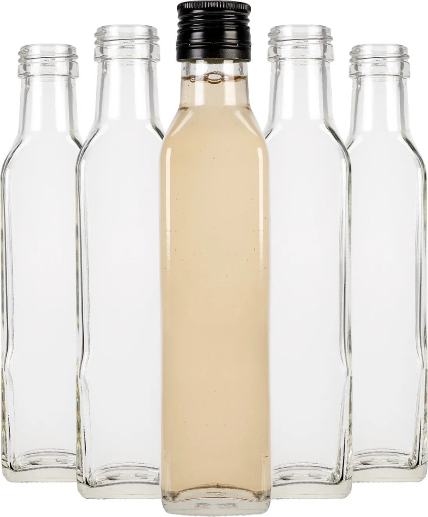 10 Db Marasca Üvegpalack 250 ML Olaj Tinktúra Pálinka Gyümölcslevek