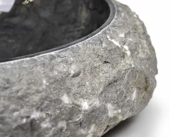 DIVERO Mosdókagyló márvány Black Ø42