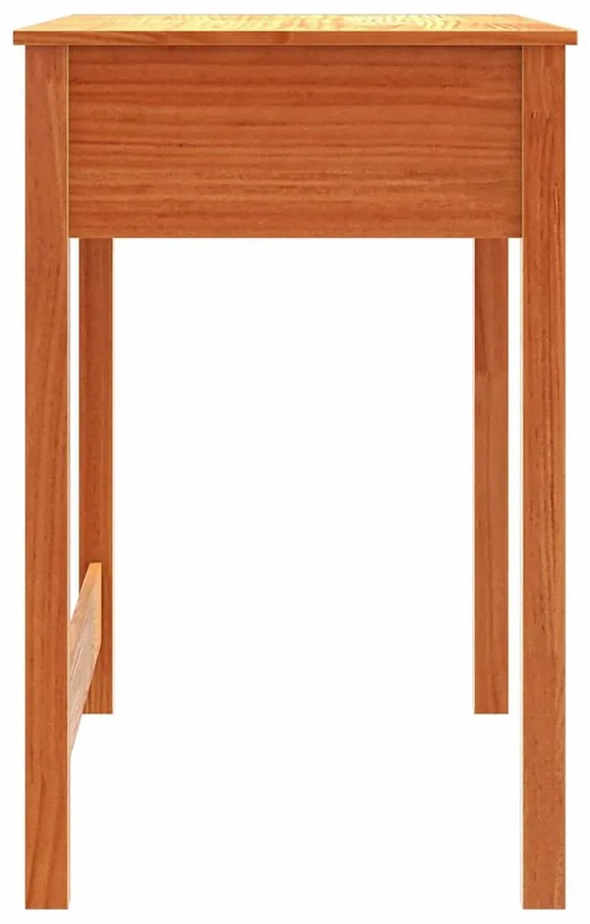 vidaXL Asztal fiókkal Max Barna 100 x 50 x 78 cm Tömör fenyőfa