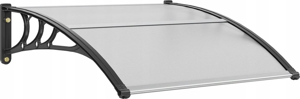 Ajtó fölé szerelhető előtető polikarbonát 96.5 x 101.7 cm