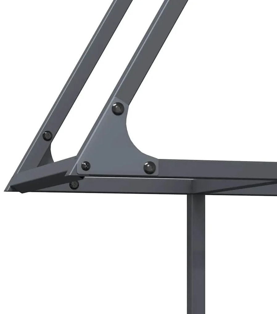 antracitszürke hidegen hengerelt acél tűzifatároló 80x25x90 cm