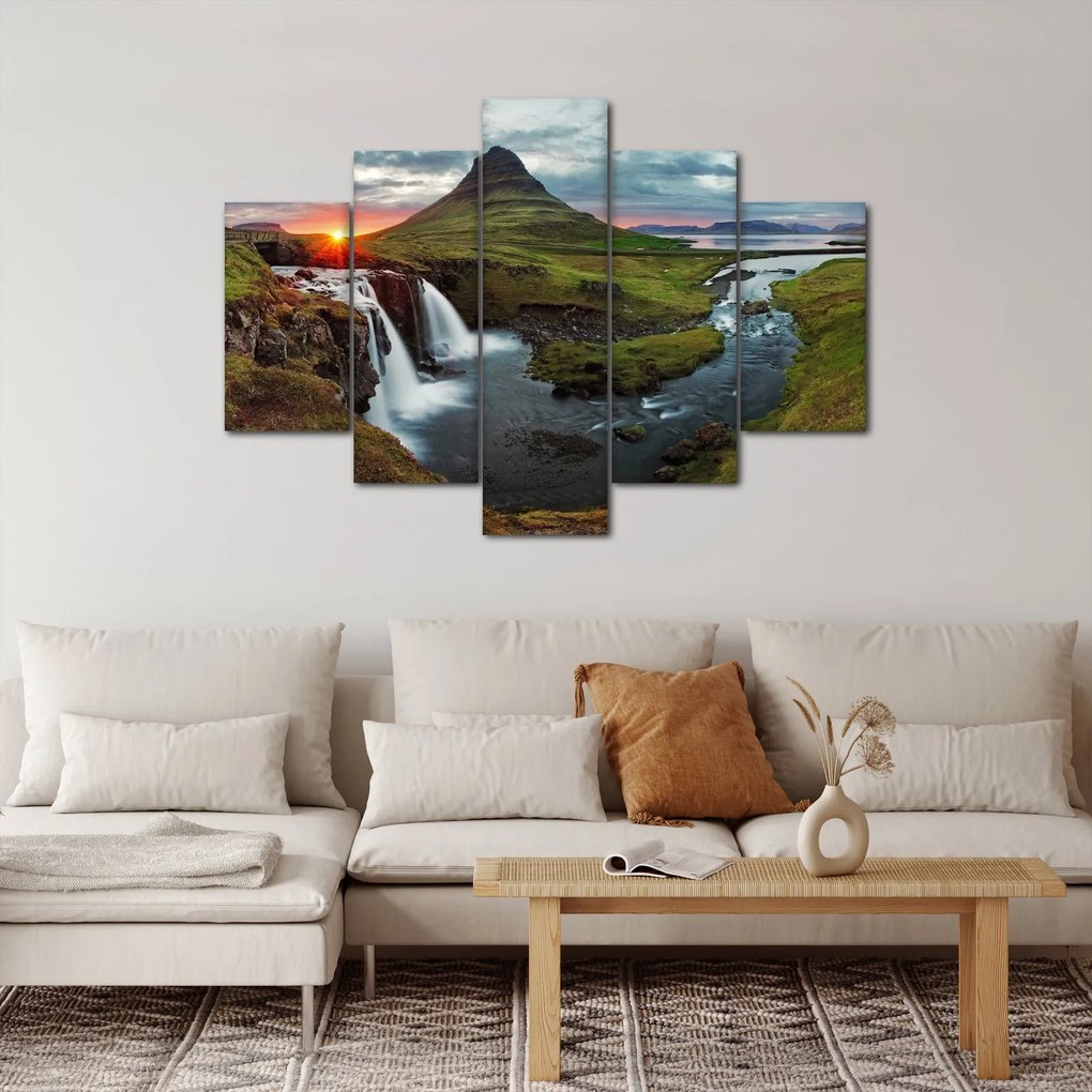 Kép - Kirkjufell naplementében (150x105 cm)