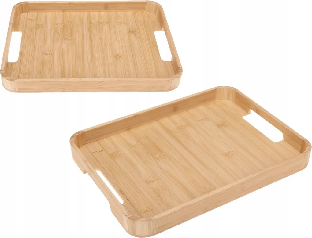 Bambusz Tálca Fa Natural Life 38x28x3,5 cm 91875