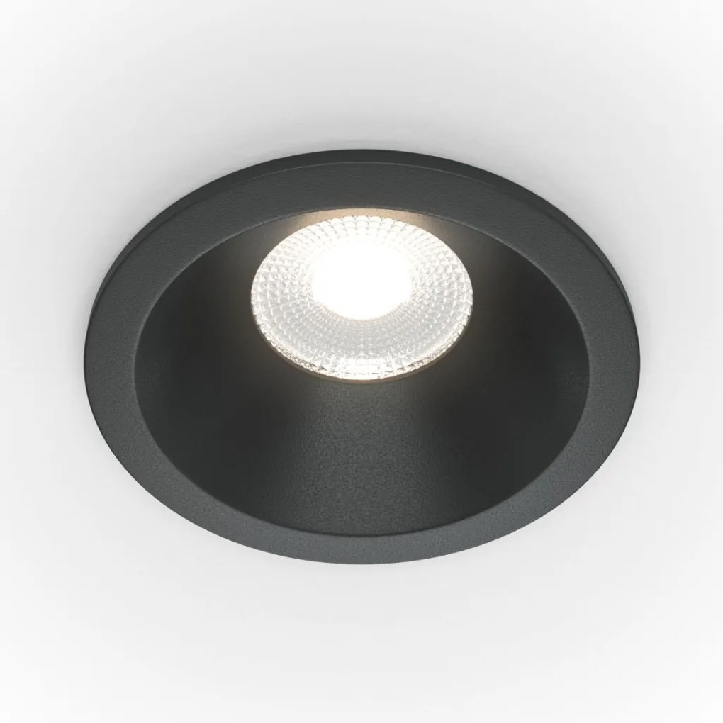 MAYTONI DL034-L12W4K-D-B ZOOM Fürdőszobai Beépíthető Lámpa Fekete LED IP65