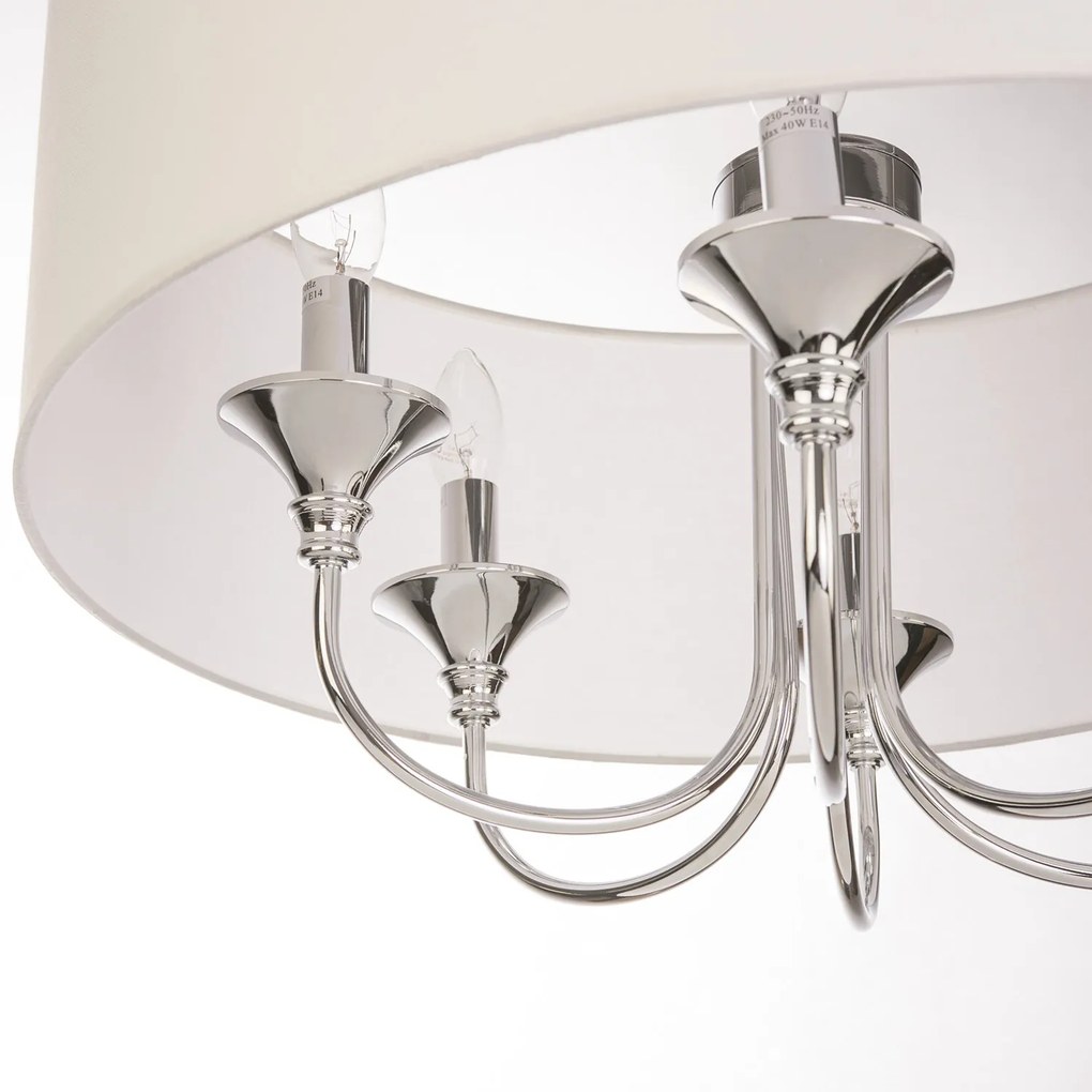 Cosmolight glamour klasszikus csillár abu dhabi fehér króm cosp06512ch-wh