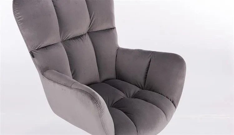 HR650N Grafit modern velúr szék