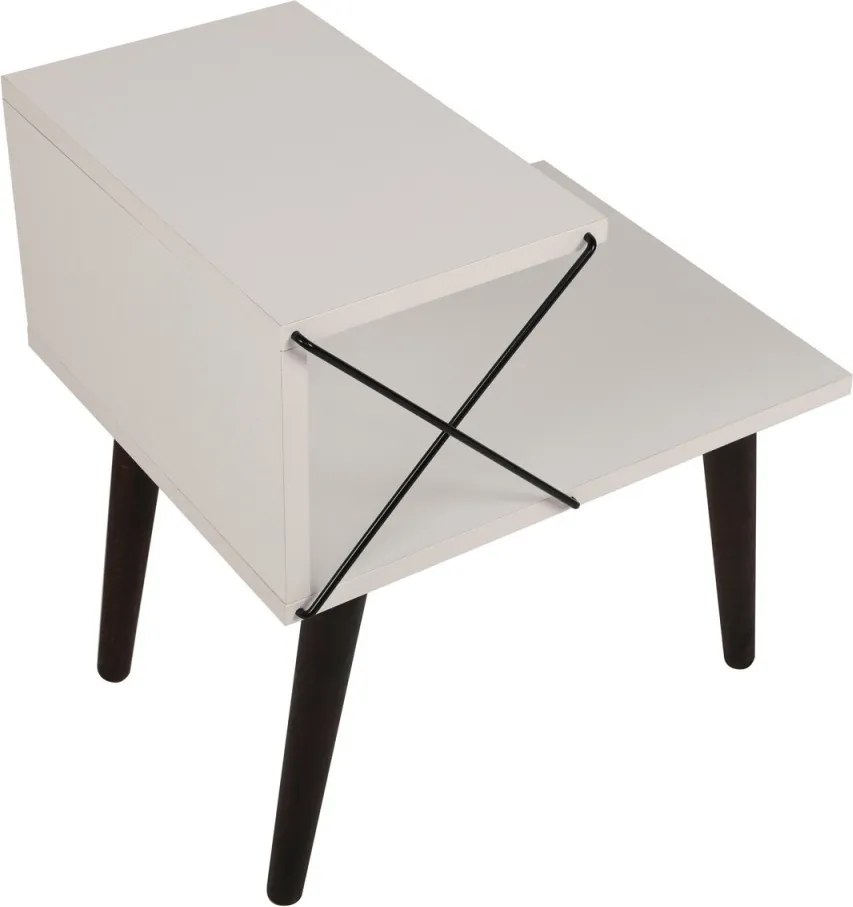 Cross éjjeliszekrény, fehér, 50 cm