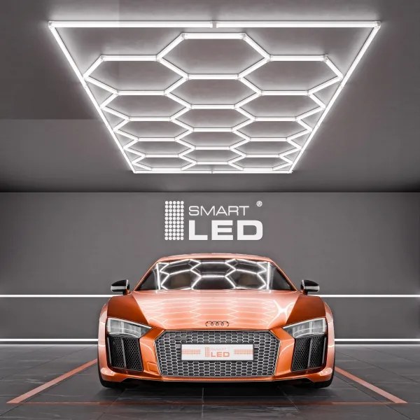 LED mennyezeti lámpatest LED/696W/85-265V 4000K 484x243 cm CRI 90 IP54 fehér