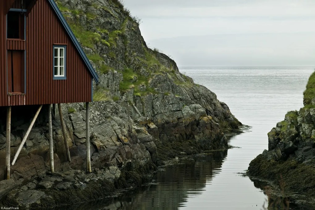 Poszter 30x20cm Kis faház az emeleten a tengerparton, Assaf Frank