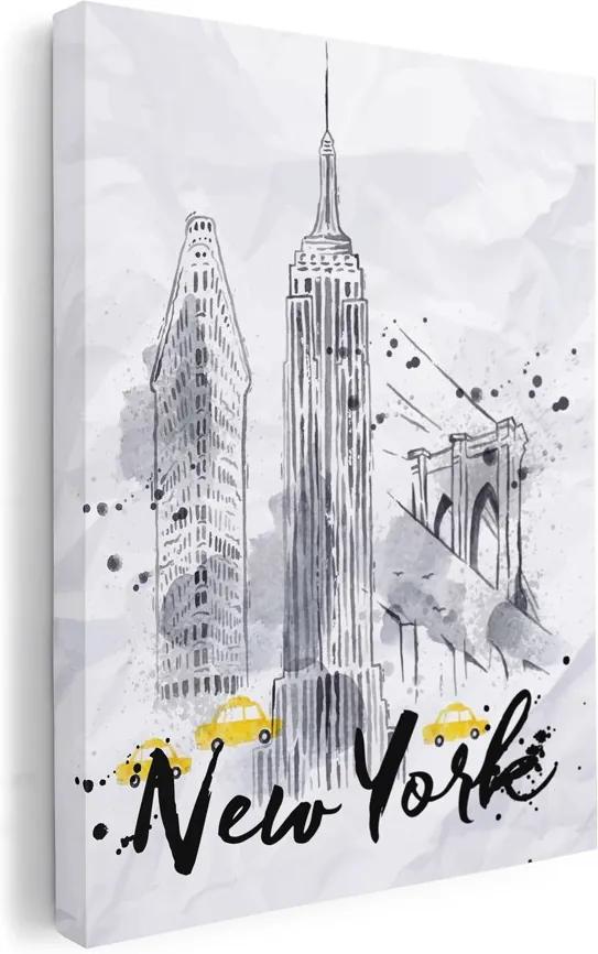 New-York rajz vászonkép