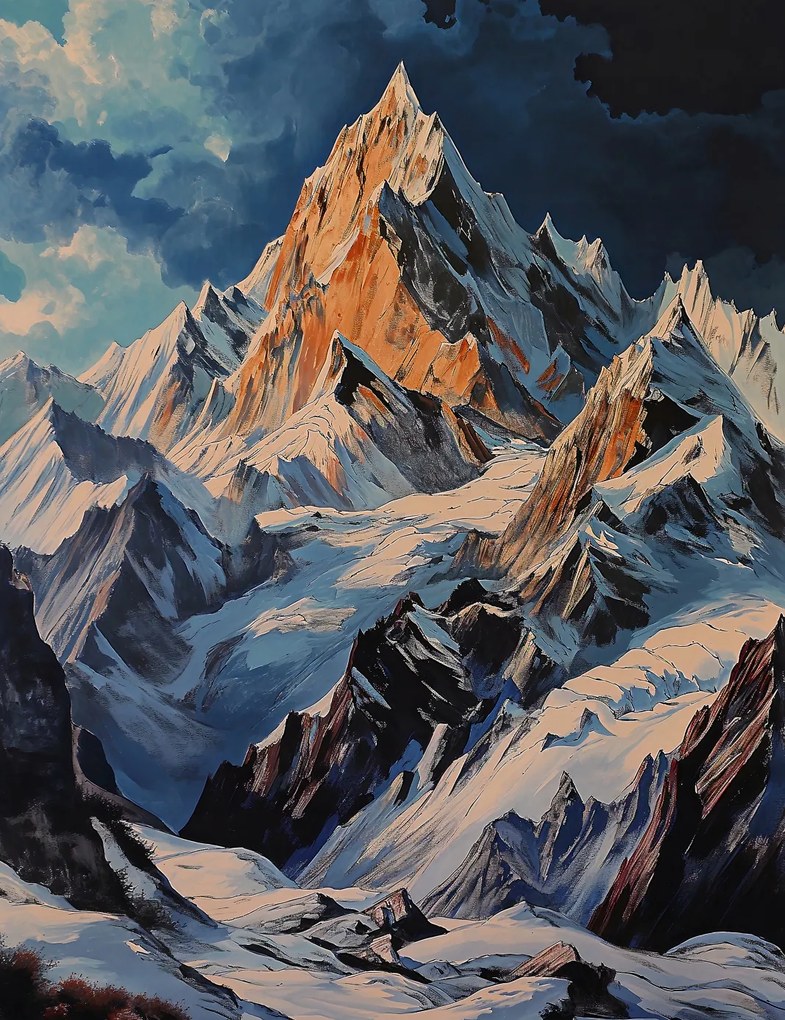 Poszter 50x65cm Hegyek Fenség Pillanatok