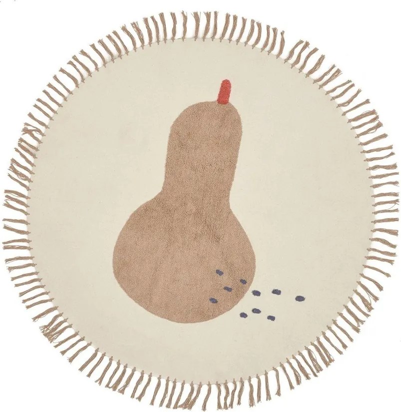 Elefántcsont színű pamut gyerek szőnyeg ø120 cm Tamya – Kave Home