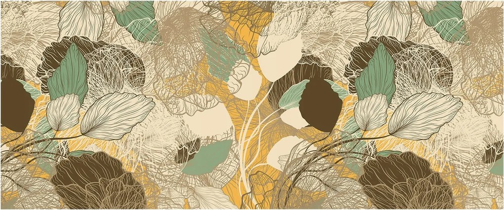 Flizelina Dekoratív Fotótapéta Hálószobába Növényi szépség 250x104 Ragasztó