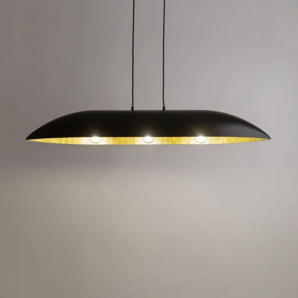 SIGMA LIGHTING 40632 GONDOLA Modern Függesztett Lámpa Fekete, Arany E27 IP20