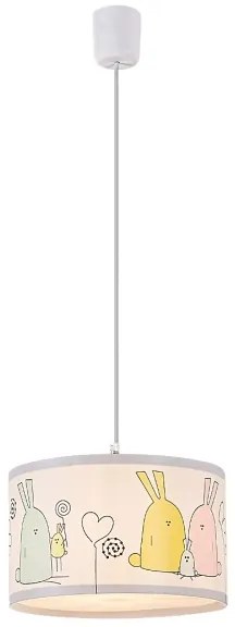 Rabalux 72166 - Gyerek csillár zsinóron FLAPPY 1xE27/40W/230V