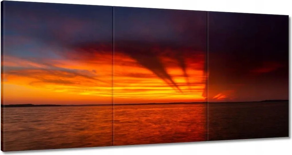 Vászonkép 120x60 Tenger naplemente