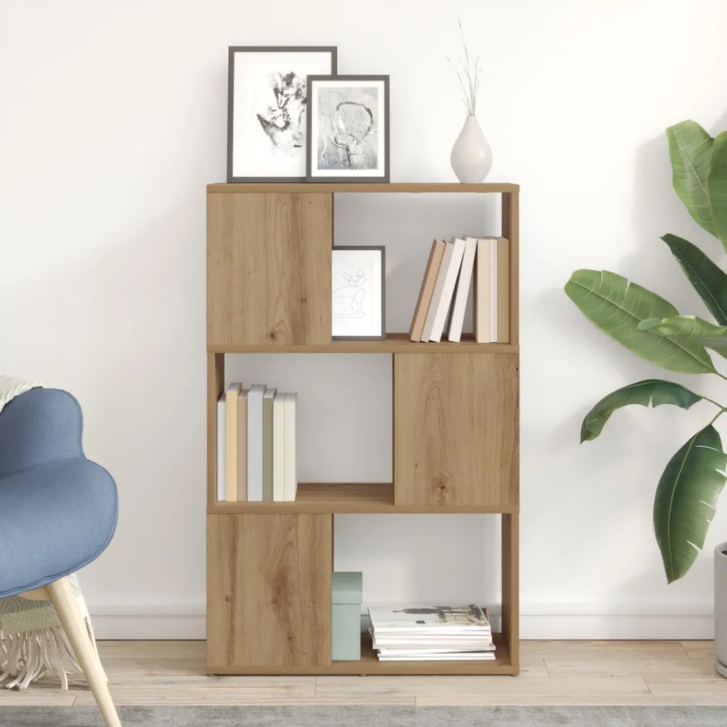 Könyvtartó Mesteri tölgy Szerelt fa 60 x 24 x 94 cm Könyvtartó