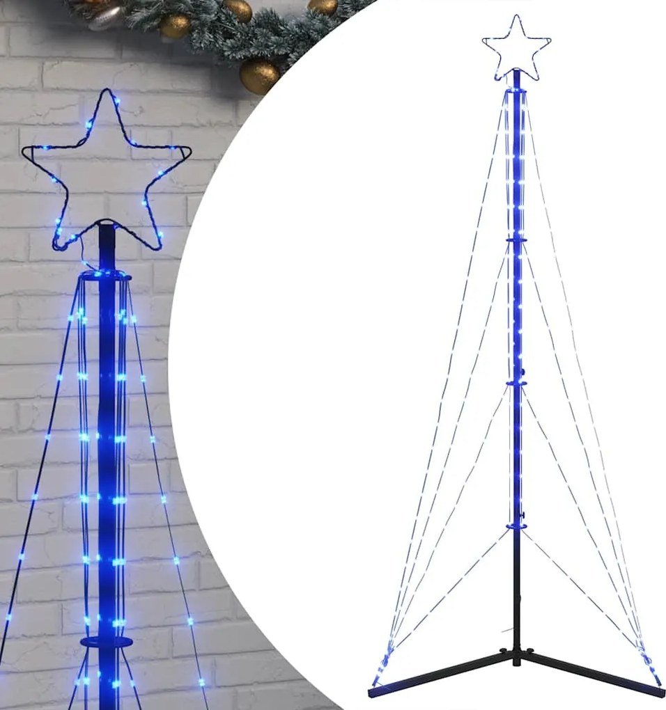 vidaXL kék LED karácsonyfa 363 LED 182 cm