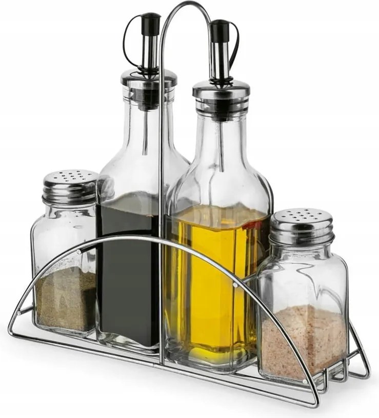 Fűszertartó szett fém állványon