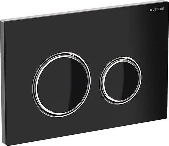 Geberit 115.884.SJ.1 - Sigma50 nyomólap 24,6x16,4 cm fekete/fényes króm