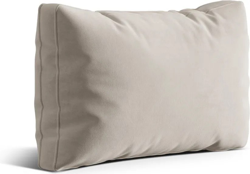 Bézs bársony párna kanapéra Kemi – Cosmopolitan Design