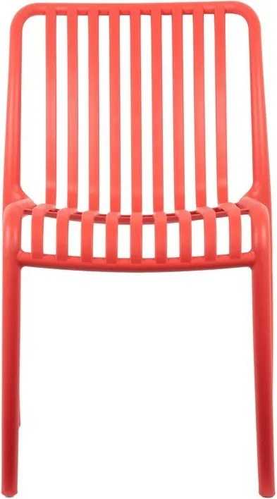 Világospiros műanyag étkezőszék Glee – Leitmotiv