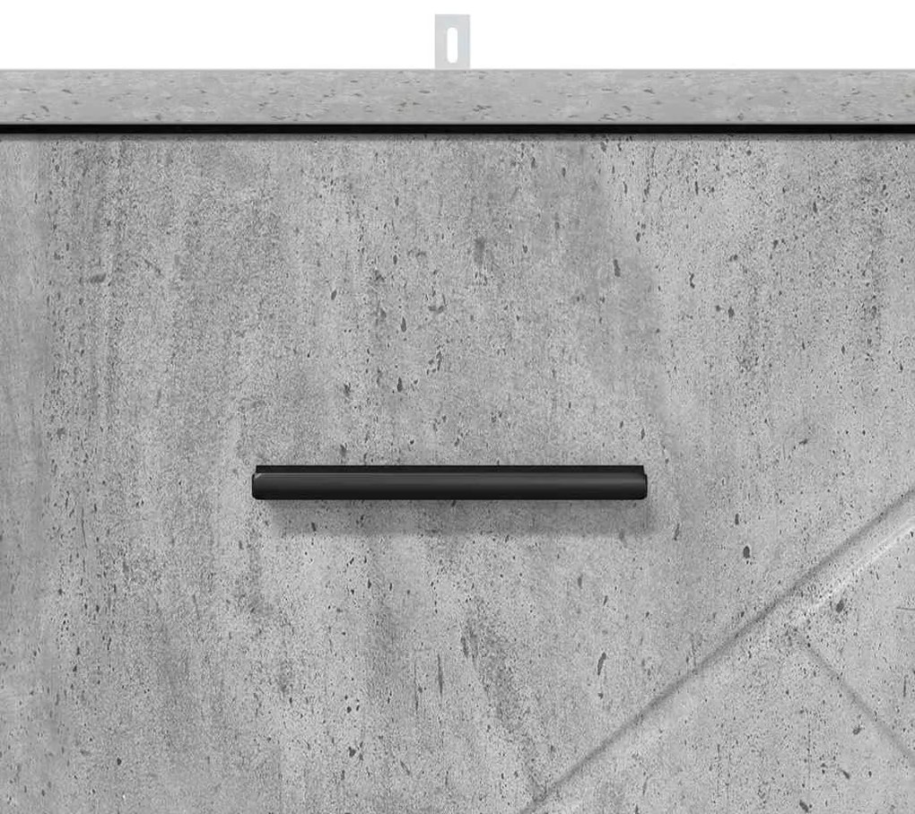 Éjjeliszekrény fiókkal Beton szürke 38 x 38 x 66 cm Faanyag